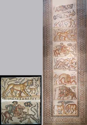 Kyrkan gång mosaik